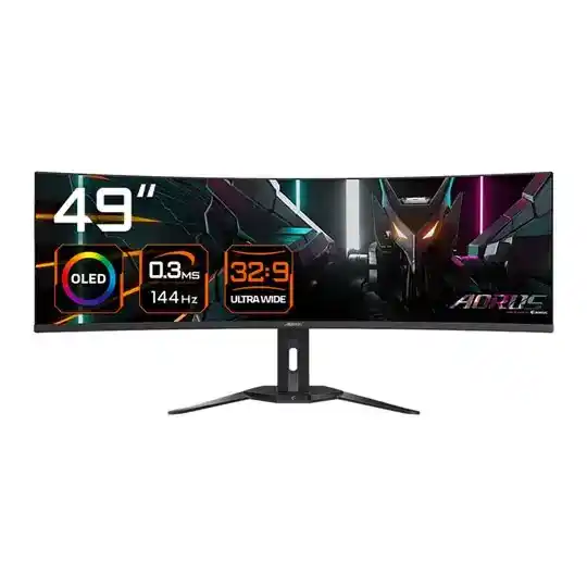 Gigabyte 49" DQHD 144Hz Curved FreeSync Premium Pro QD-OLED Gaming Monitor